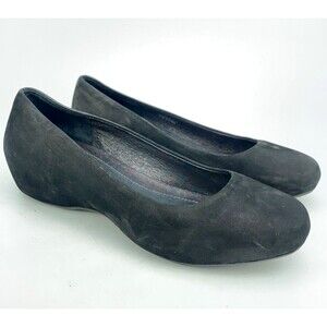 Camper Tomorrow Womens Black Leather Rugged Sole Pumps Wedge Shoes Size 37